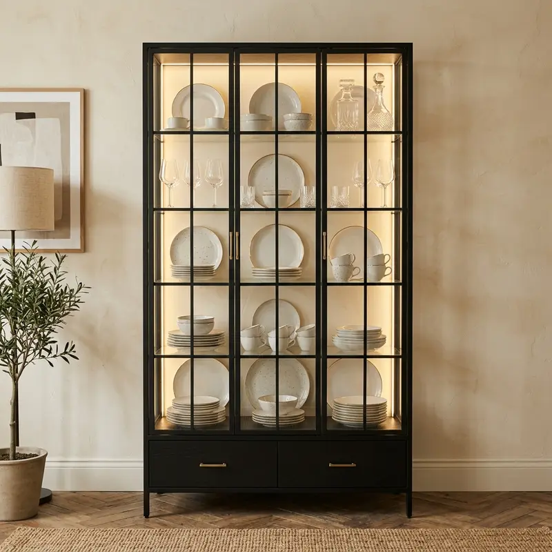 Glass-Front Crockery Cabinets