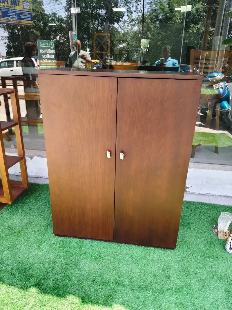 Simple Brown Wooden Storage Cabinet