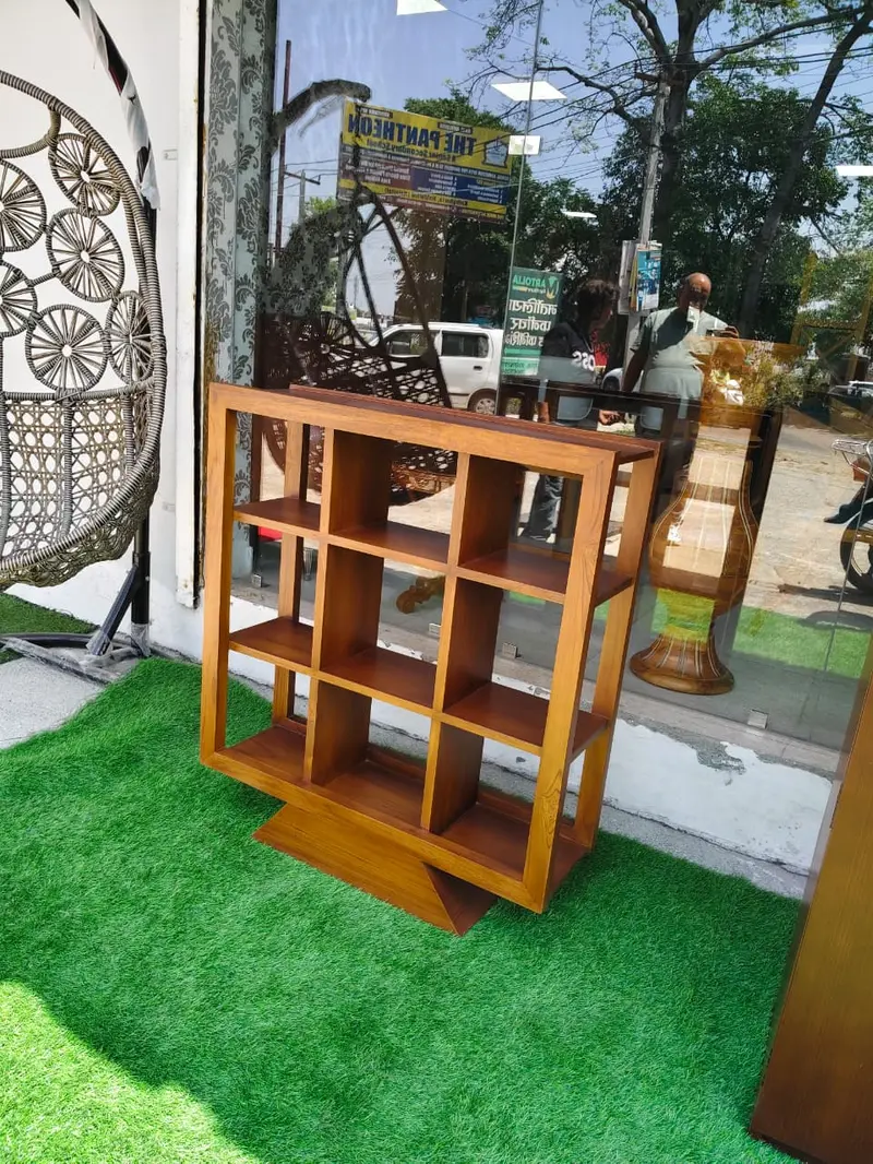 Wooden Open Back Display Shelf Unit